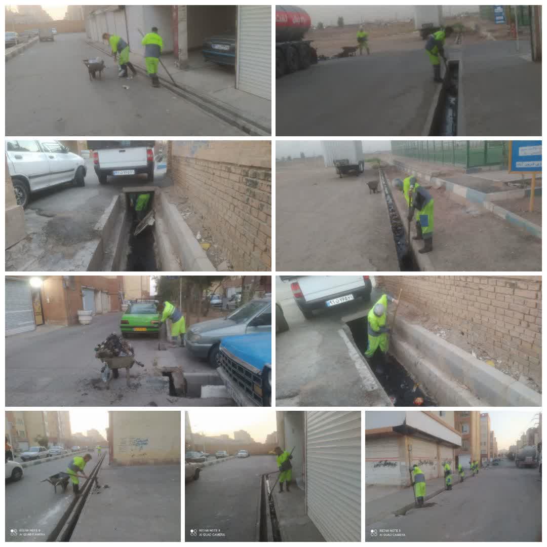   روایت تلاش / شهرداری فرون آباد   🔴 اجرای طرح پاکسازی و لایروبی انهار روباز و روبسته محدوده و حریم شهر