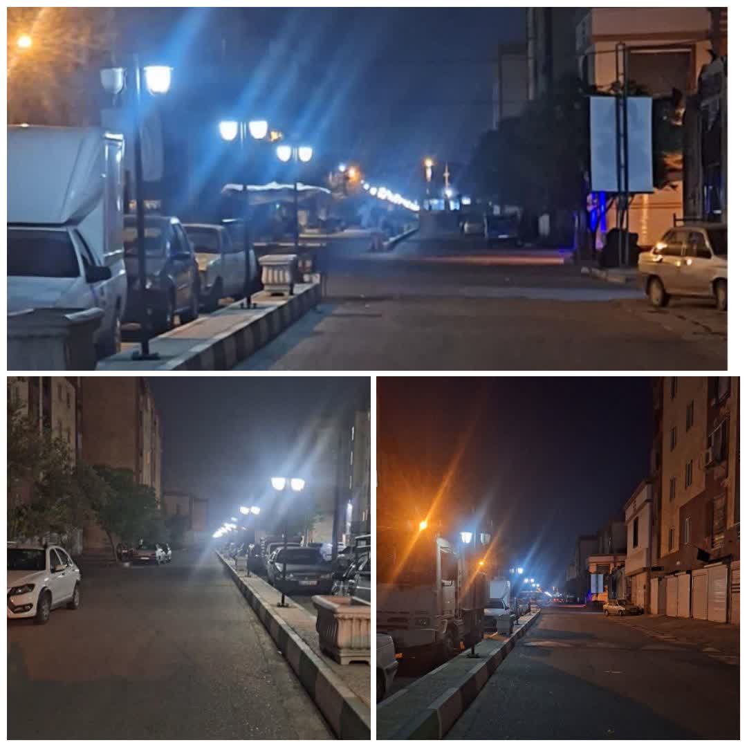  بازگشت روشنایی به مسکن مهر امین شهر فرون آباد