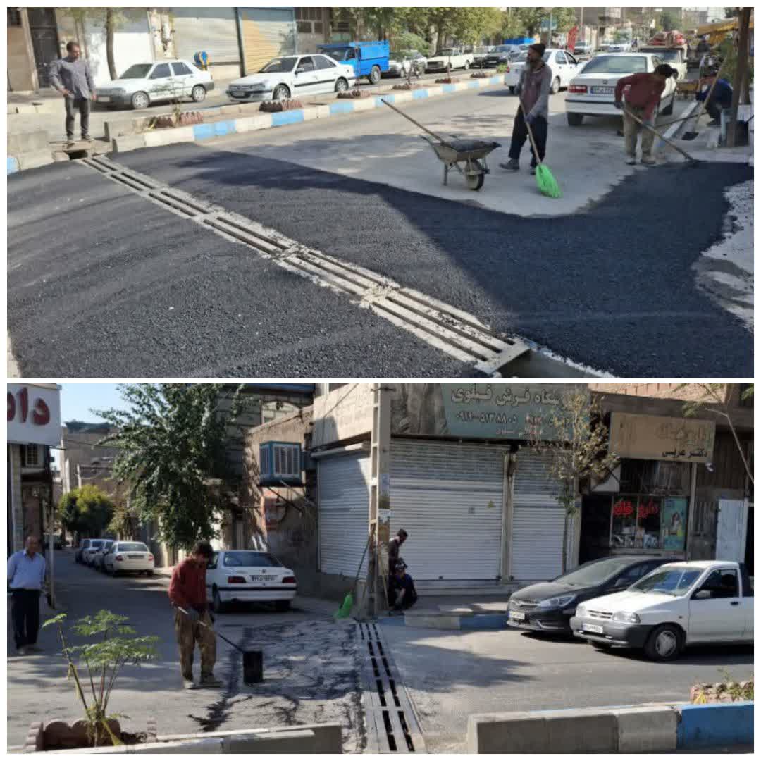  طرح لکه گیری آسفالت معابر شهر